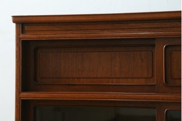 中古　高級品　伊勢丹デパート取り扱い品　指物工芸家具　花梨(カリン)材　職人手作りの小ぶりな茶箪笥　定価約36万円　(R-087040)