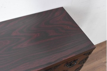 中古　美品　特注モデル　岩谷堂箪笥　重厚感あふれる引き出し13杯の整理箪笥　(R-087041)