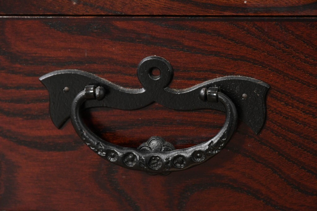 中古　美品　特注モデル　岩谷堂箪笥　重厚感あふれる引き出し13杯の整理箪笥　(R-087041)