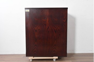 中古　美品　特注モデル　岩谷堂箪笥　重厚感あふれる引き出し13杯の整理箪笥　(R-087041)