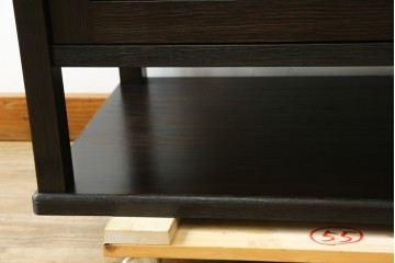 中古　美品　高級品　国産工芸家具　現代和具　NOBUYA MATSUOKA　松岡漆工　浮造り加工の和モダンなチェスト　定価約48万円　(R-087042)