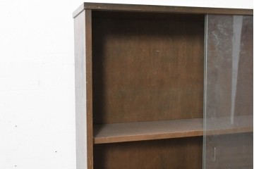 和製ヴィンテージ　maruni(マルニ木工)　使い勝手の良いガラス戸棚　(R-087043)