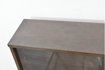 和製ヴィンテージ　maruni(マルニ木工)　使い勝手の良いガラス戸棚　(R-087043)