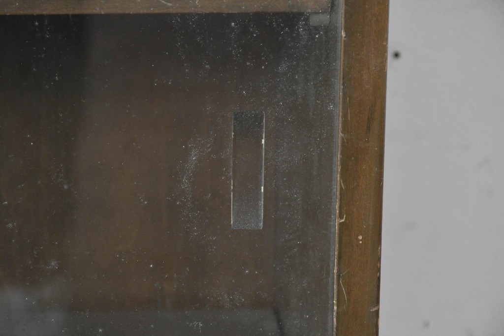 和製ヴィンテージ　maruni(マルニ木工)　使い勝手の良いガラス戸棚　(R-087043)