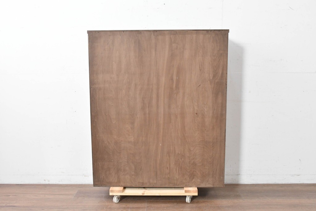 和製ヴィンテージ　maruni(マルニ木工)　使い勝手の良いガラス戸棚　(R-087043)