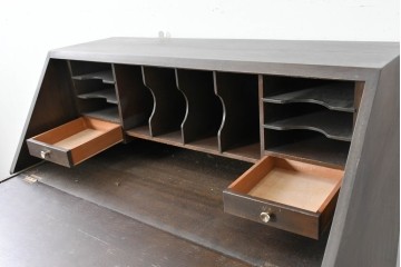 和製ヴィンテージ　maruni(マルニ木工)　上品なライティングビューロー　(R-087044)