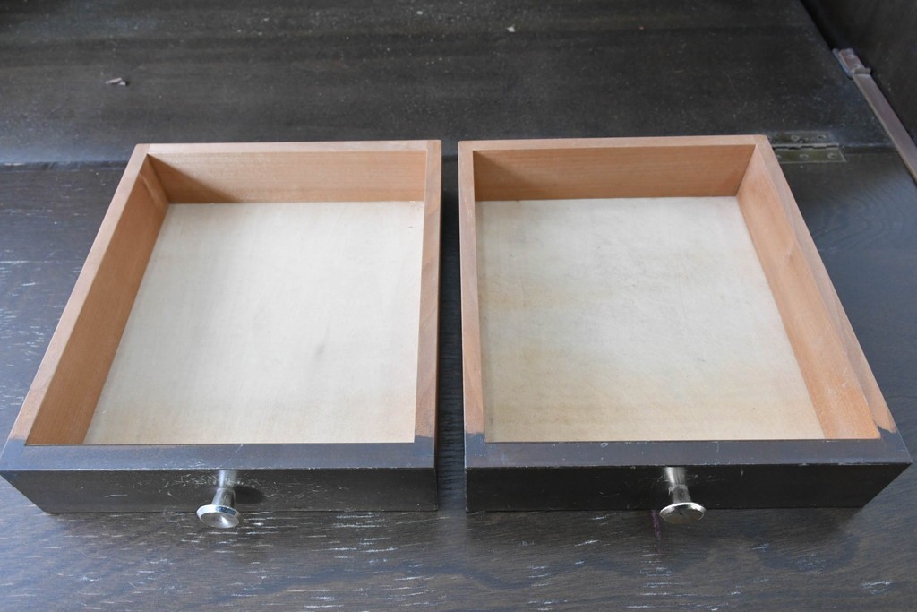 和製ヴィンテージ　maruni(マルニ木工)　上品なライティングビューロー　(R-087044)