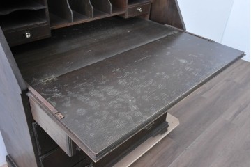 和製ヴィンテージ　maruni(マルニ木工)　上品なライティングビューロー　(R-087044)