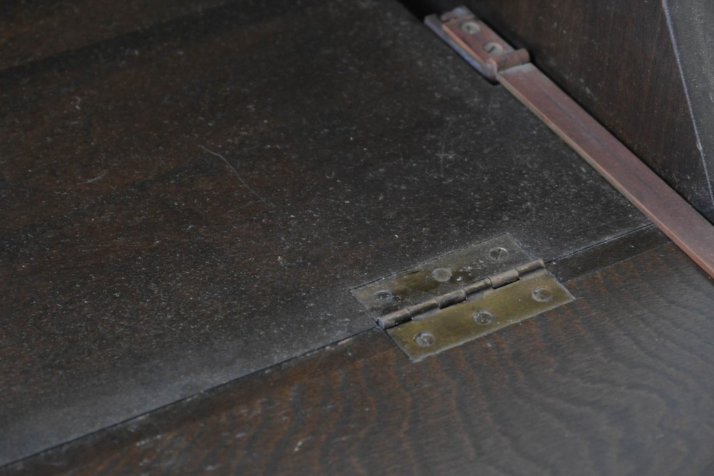 和製ヴィンテージ　maruni(マルニ木工)　上品なライティングビューロー　(R-087044)