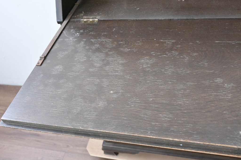 和製ヴィンテージ　maruni(マルニ木工)　上品なライティングビューロー　(R-087044)