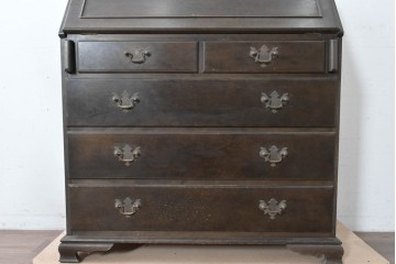 和製ヴィンテージ　maruni(マルニ木工)　上品なライティングビューロー　(R-087044)