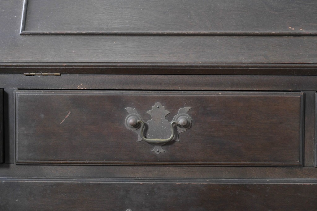 和製ヴィンテージ　maruni(マルニ木工)　上品なライティングビューロー　(R-087044)