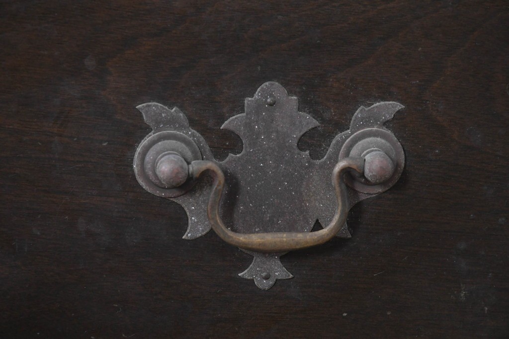 和製ヴィンテージ　maruni(マルニ木工)　上品なライティングビューロー　(R-087044)