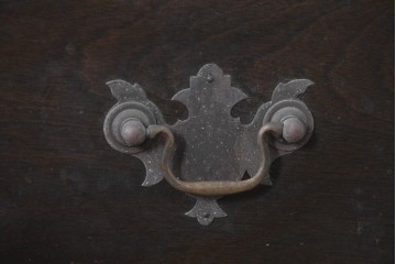 和製ヴィンテージ　maruni(マルニ木工)　上品なライティングビューロー　(R-087044)