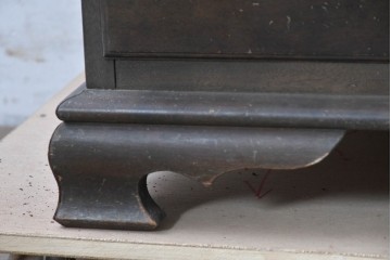 和製ヴィンテージ　maruni(マルニ木工)　上品なライティングビューロー　(R-087044)