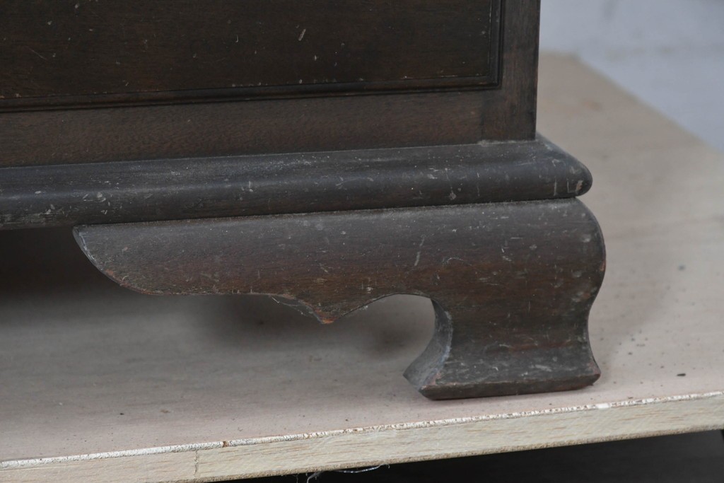 和製ヴィンテージ　maruni(マルニ木工)　上品なライティングビューロー　(R-087044)