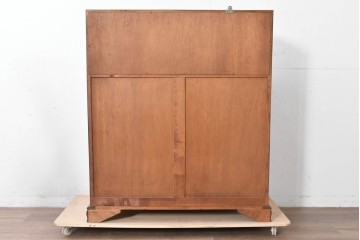 和製ヴィンテージ　maruni(マルニ木工)　上品なライティングビューロー　(R-087044)