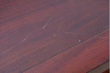 和製ヴィンテージ　最高級!!　国産職人手作り工芸家具　総欅(ケヤキ)材　前板玉杢が美しい総漆塗りの水屋箪笥サイドボード　(R-087048)