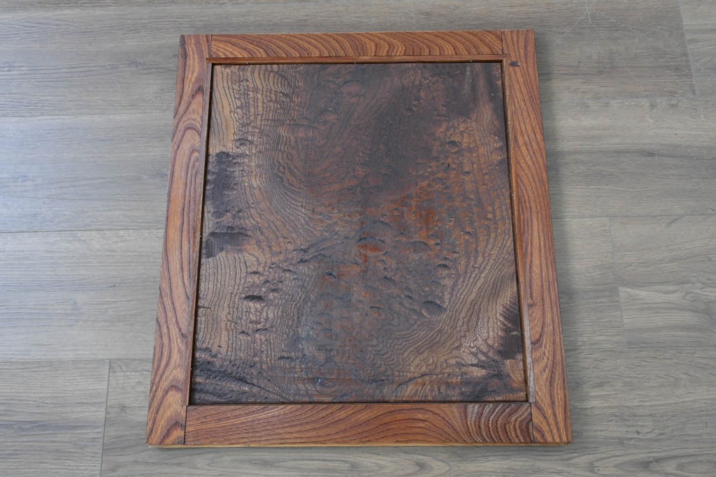 和製ヴィンテージ　最高級!!　国産職人手作り工芸家具　総欅(ケヤキ)材　総漆塗り　前板玉杢が美しい昇り引き出し付きの水屋箪笥サイドボード　(R-087049)