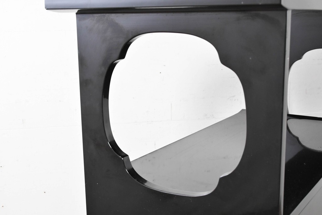 和製ヴィンテージ　作家物　在銘　輪島塗の気品漂う茶棚　定価約250万円　(R-087051)