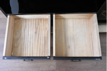 和製ヴィンテージ　作家物　在銘　輪島塗の気品漂う茶棚　定価約250万円　(R-087051)