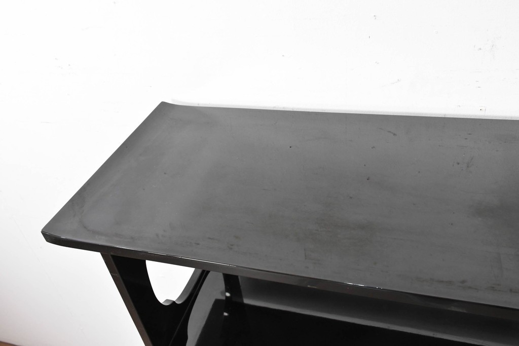 和製ヴィンテージ　作家物　在銘　輪島塗の気品漂う茶棚　定価約250万円　(R-087051)