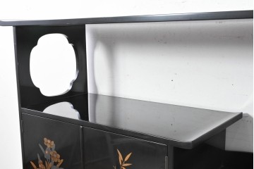 和製ヴィンテージ　作家物　在銘　輪島塗の気品漂う茶棚　定価約250万円　(R-087051)