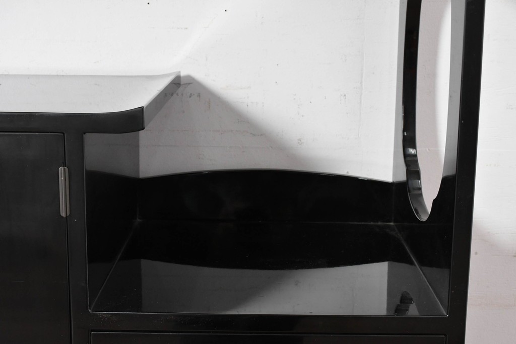 和製ヴィンテージ　作家物　在銘　輪島塗の気品漂う茶棚　定価約250万円　(R-087051)