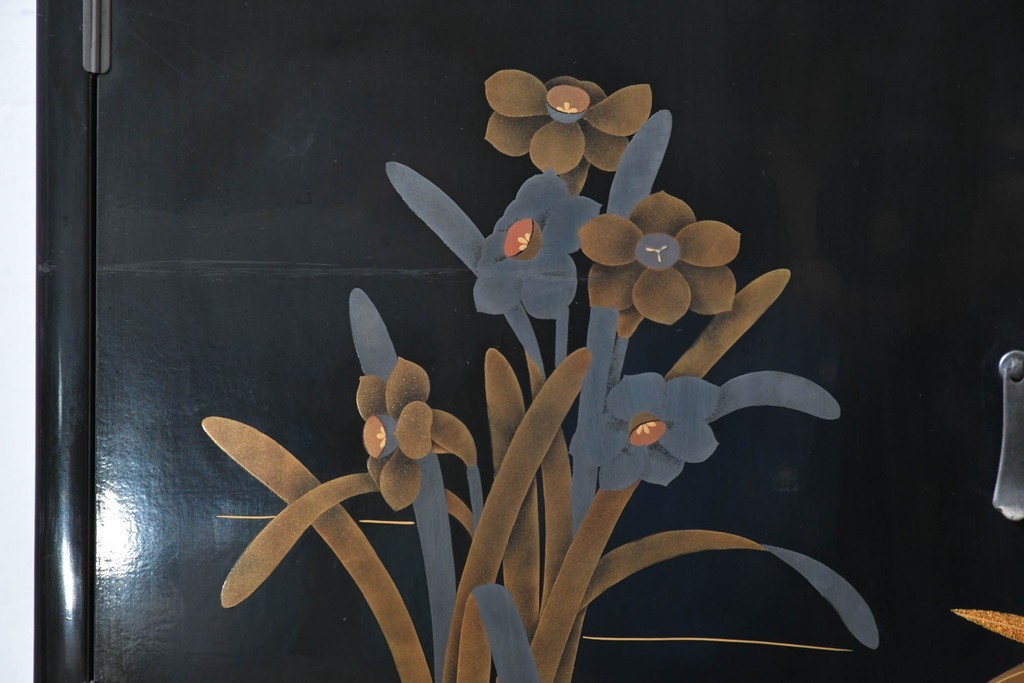 和製ヴィンテージ　作家物　在銘　輪島塗の気品漂う茶棚　定価約250万円　(R-087051)