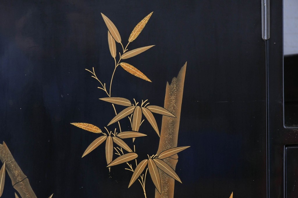 和製ヴィンテージ　作家物　在銘　輪島塗の気品漂う茶棚　定価約250万円　(R-087051)