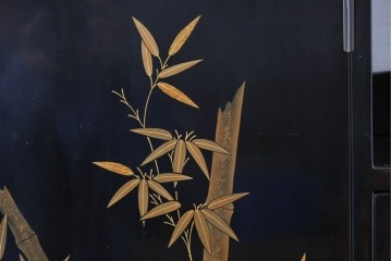 和製ヴィンテージ　作家物　在銘　輪島塗の気品漂う茶棚　定価約250万円　(R-087051)