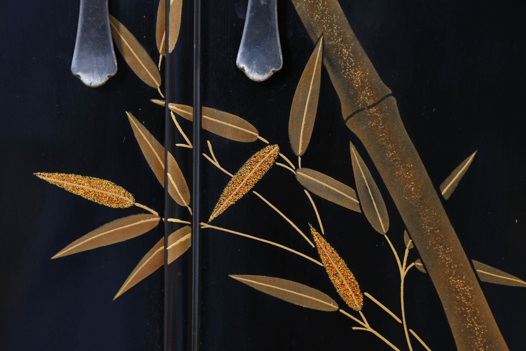 和製ヴィンテージ　作家物　在銘　輪島塗の気品漂う茶棚　定価約250万円　(R-087051)