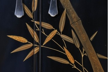 和製ヴィンテージ　作家物　在銘　輪島塗の気品漂う茶棚　定価約250万円　(R-087051)