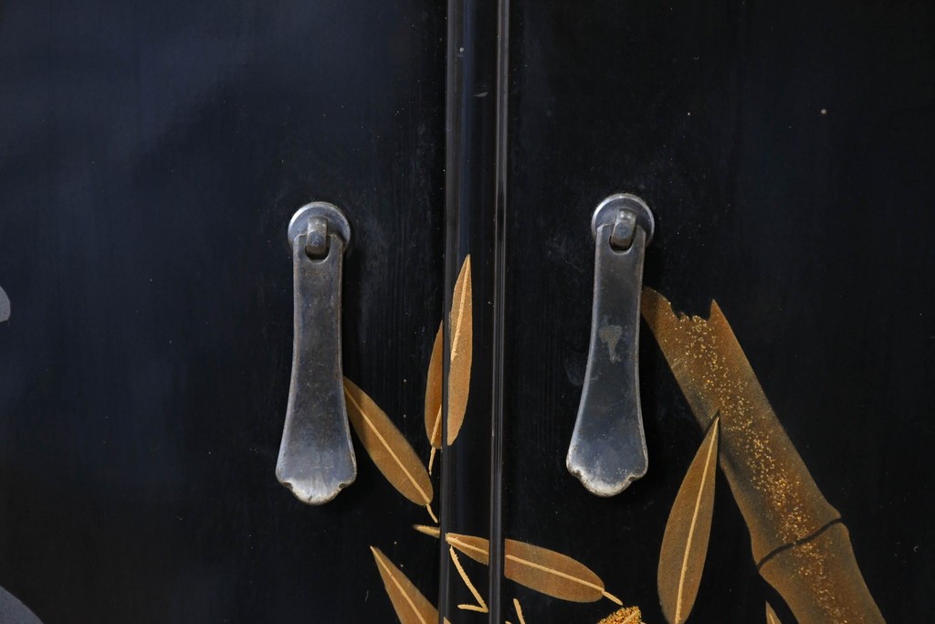 和製ヴィンテージ　作家物　在銘　輪島塗の気品漂う茶棚　定価約250万円　(R-087051)