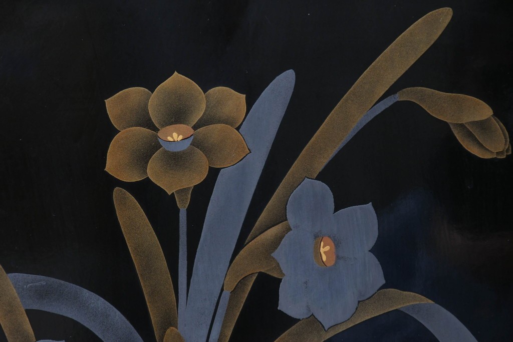 和製ヴィンテージ　作家物　在銘　輪島塗の気品漂う茶棚　定価約250万円　(R-087051)