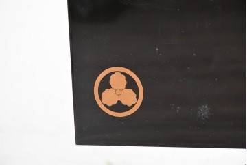 和製ヴィンテージ　在銘　輪島塗　群れ飛ぶ千鳥と波模様の茶棚　定価約240万円　(R-087052)