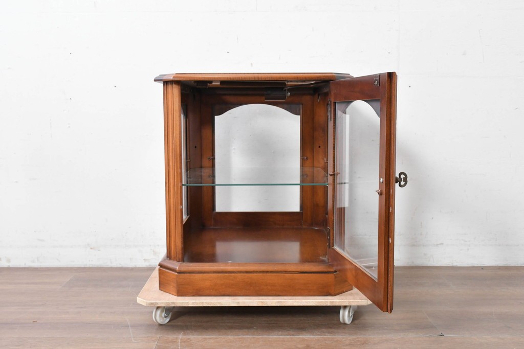 アメリカヴィンテージ　美品　上品でクラシカルなキュリオケース　(R-087053)