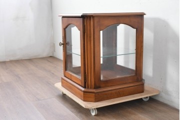 アメリカヴィンテージ　美品　上品でクラシカルなキュリオケース　(R-087053)