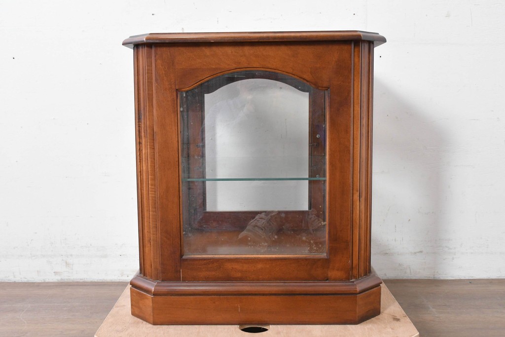 アメリカヴィンテージ　美品　上品でクラシカルなキュリオケース　(R-087053)