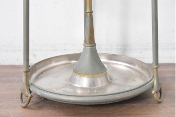 【簡易リペア限定品】　イタリアヴィンテージ　激レア希少!!　オールドGUCCI(グッチ)　ホースビットモチーフが印象的なメタリックアンブレラスタンド　(R-087054)