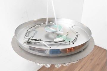 中古　yamagiwa(ヤマギワ)　RILLIA(リリア)　G1524　きらびやかなクリスタルガラスのシャンデリア　定価約21万円　(R-087055)