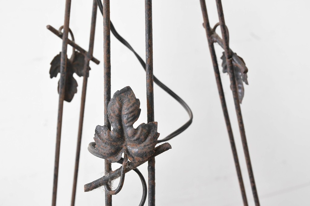 《引っ掛けシーリング式ペンダントライト加工費込み》フランスアンティーク　Cristalleries de Verdun(クリスタル・ド・ヴェルダン)　アールデコデザインのペンダントライト　(R-087057)