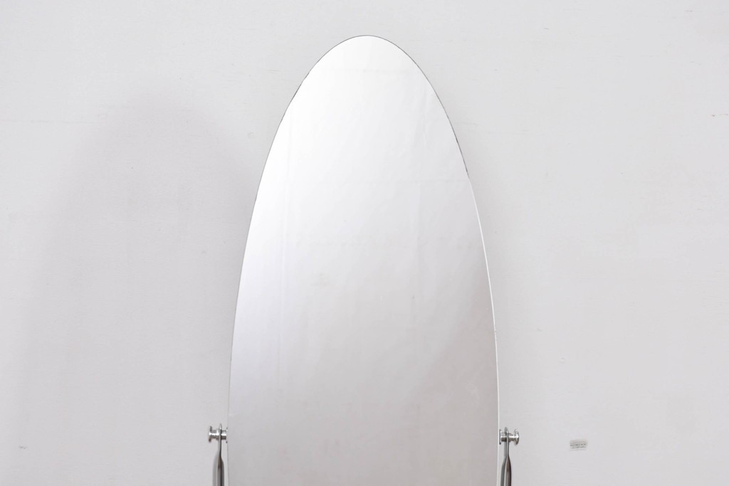 オールドアスプルンド(ASPLUND)　希少な絶版品　Arrow(アロー)　オーバルデザインのスタンドミラー　(R-087058)