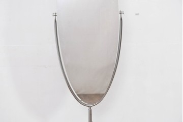 オールドアスプルンド(ASPLUND)　希少な絶版品　Arrow(アロー)　オーバルデザインのスタンドミラー　(R-087058)