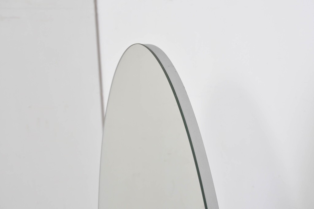 オールドアスプルンド(ASPLUND)　希少な絶版品　Arrow(アロー)　オーバルデザインのスタンドミラー　(R-087058)