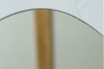 オールドアスプルンド(ASPLUND)　希少な絶版品　Arrow(アロー)　オーバルデザインのスタンドミラー　(R-087058)