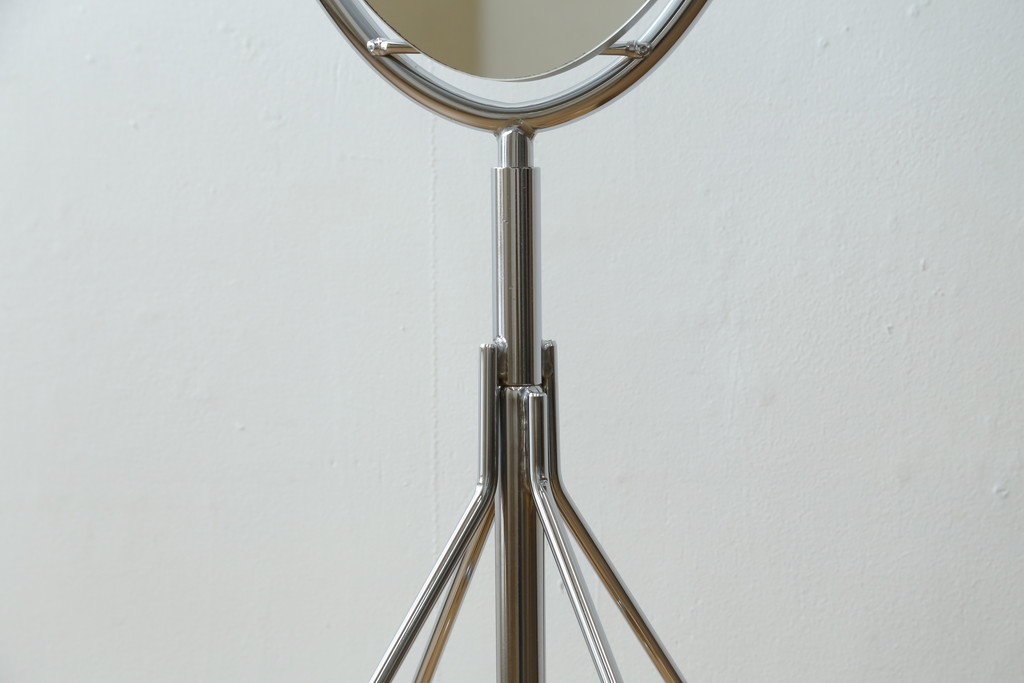 オールドアスプルンド(ASPLUND)　希少な絶版品　Arrow(アロー)　オーバルデザインのスタンドミラー　(R-087058)