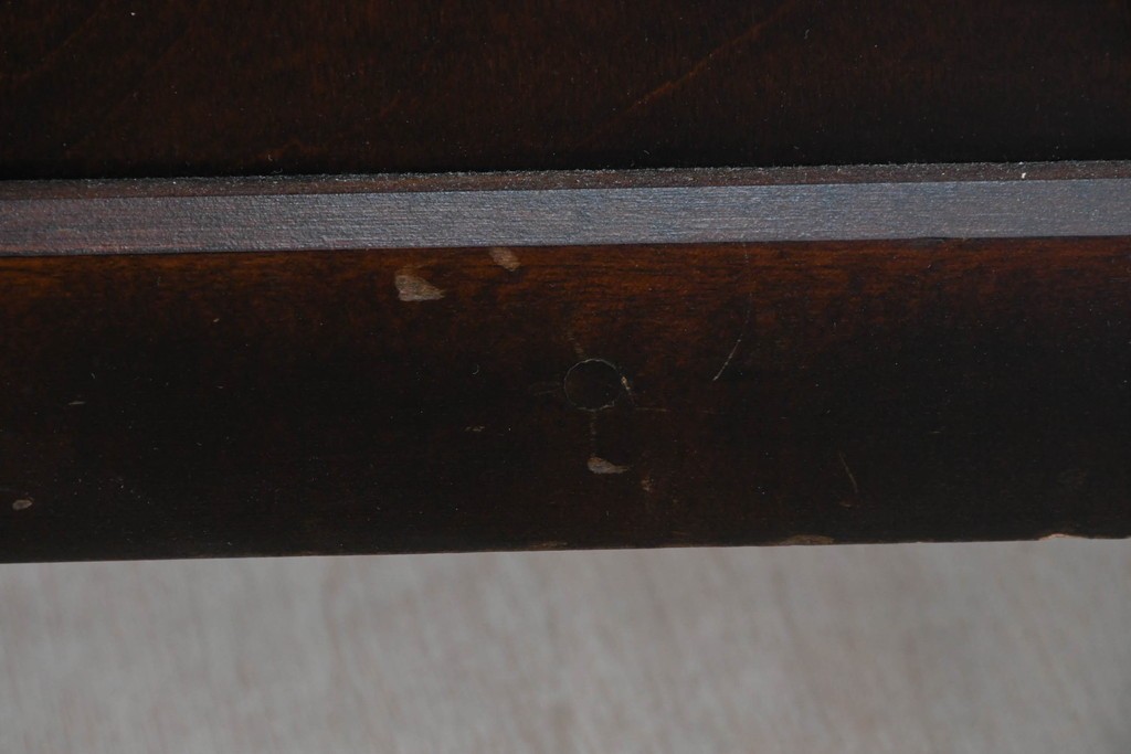 中古　北海道民芸家具　重厚感のある佇まいのコーナーデスク　(R-087062)