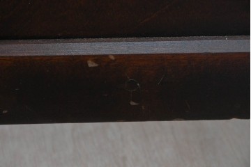 中古　北海道民芸家具　重厚感のある佇まいのコーナーデスク　(R-087062)