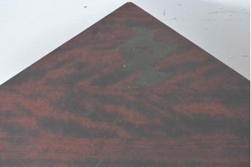 中古　北海道民芸家具　重厚感のある佇まいのコーナーデスク　(R-087062)